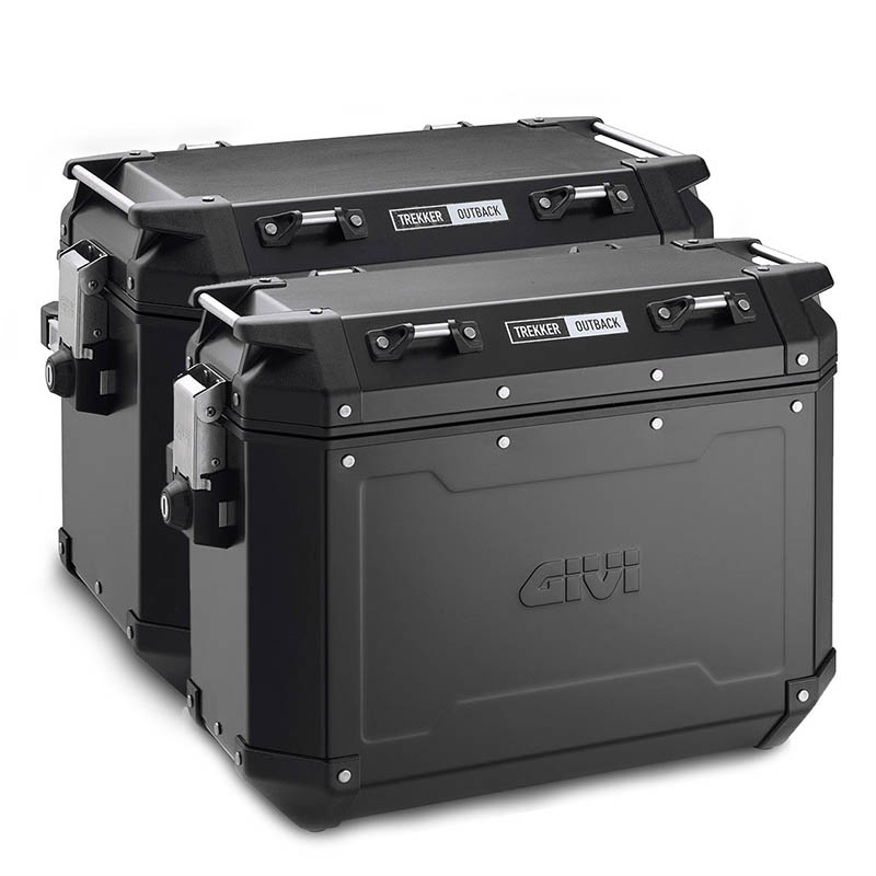 OBKN4837BPACK2.jpg Bočné kufre TREKKER OUTBACK 48L+37L čierne – Obrázok 1