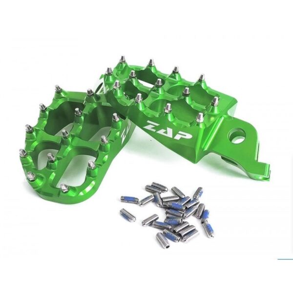 Stupačky ZAP TechniX Kawasaki KXF 250 06-17, KXF 450 07-17 - zelené