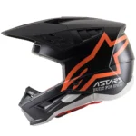 Prilba Alpinestars SM5 Compass Black orange flourescent matte – Obrázok 3