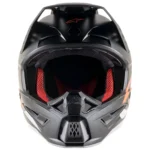 Prilba Alpinestars SM5 Compass Black orange flourescent matte – Obrázok 4