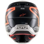 Prilba Alpinestars SM5 Compass Black orange flourescent matte – Obrázok 5