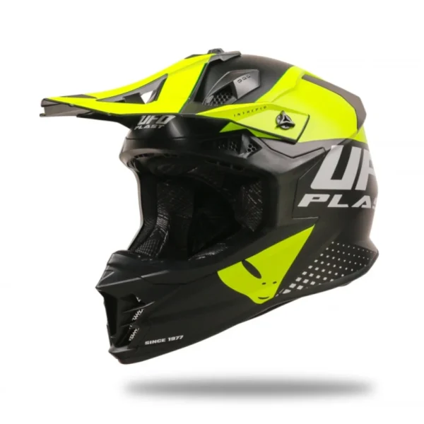 Prilba UFO INTREPID Black/Neon yellow 2025