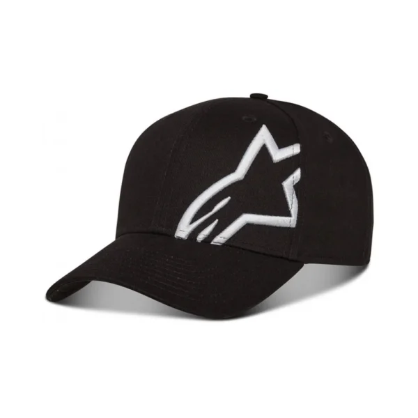 Šiltovka Alpinestars Corp Snap Black/White
