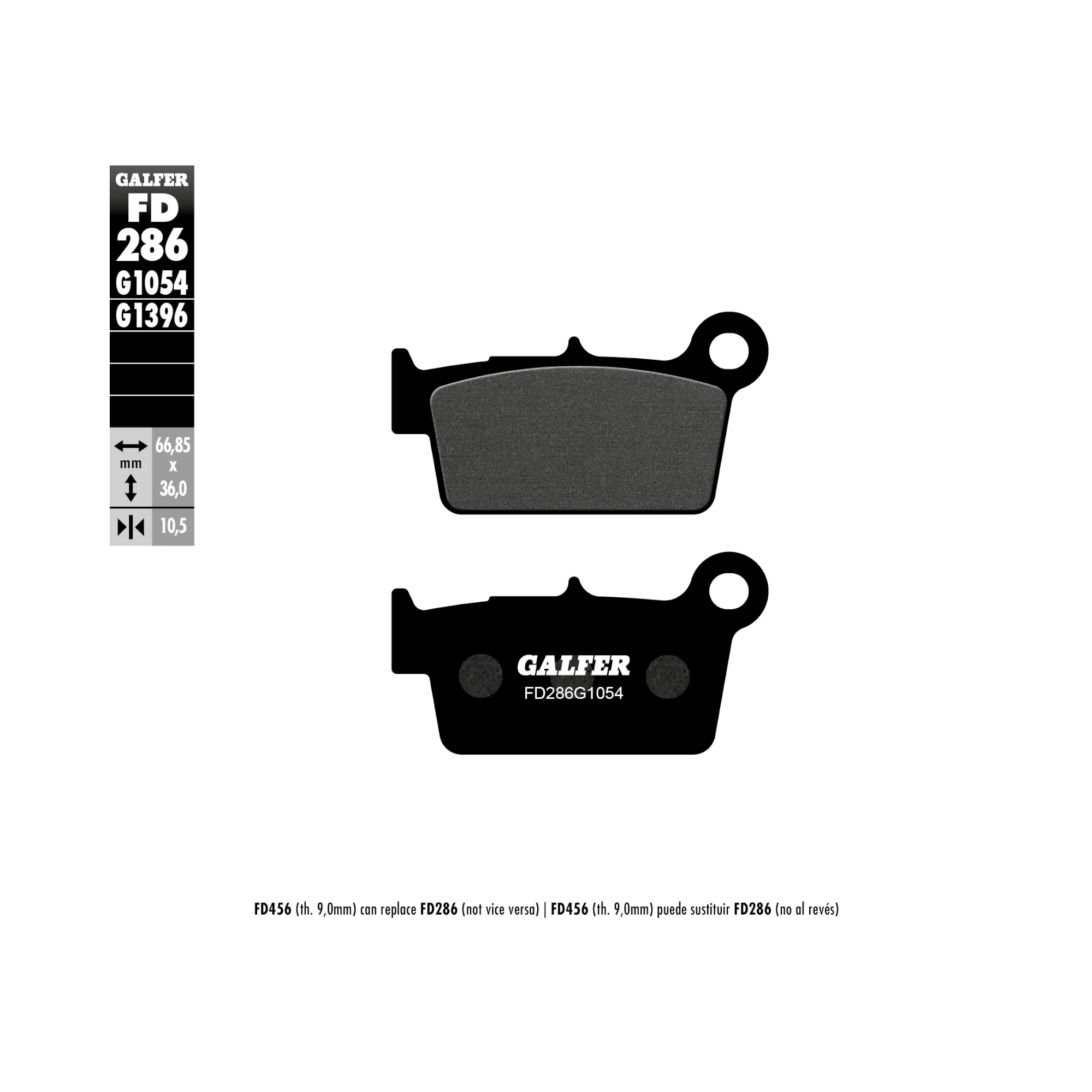 brzdove platnicky galfer FD286G1054 Brzdové platničky GALFER FD286 – Obrázok 1