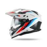 Prilba UFO COSMOS White, Blue and Red – Obrázok 2