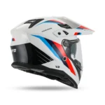 Prilba UFO COSMOS White, Blue and Red – Obrázok 7